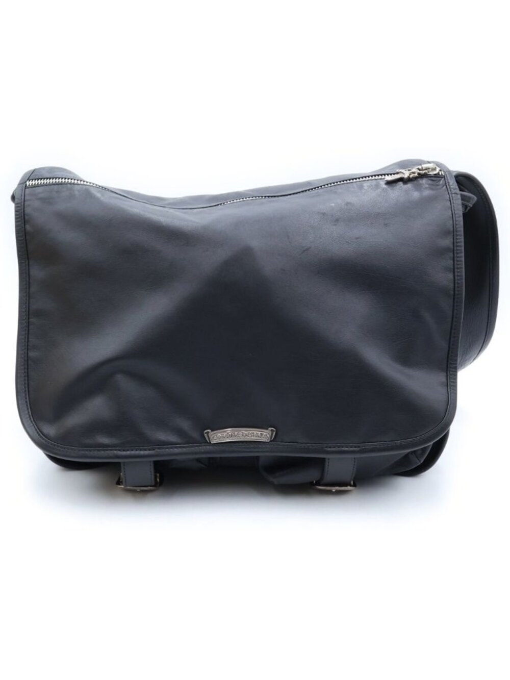 Chrome Hearts Soft Shoulder Large Bag Gunslinger Buckle Plain Black